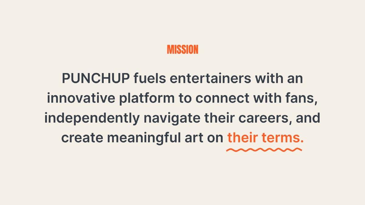 PunchUp Live pitch deck slide 3 of 19
