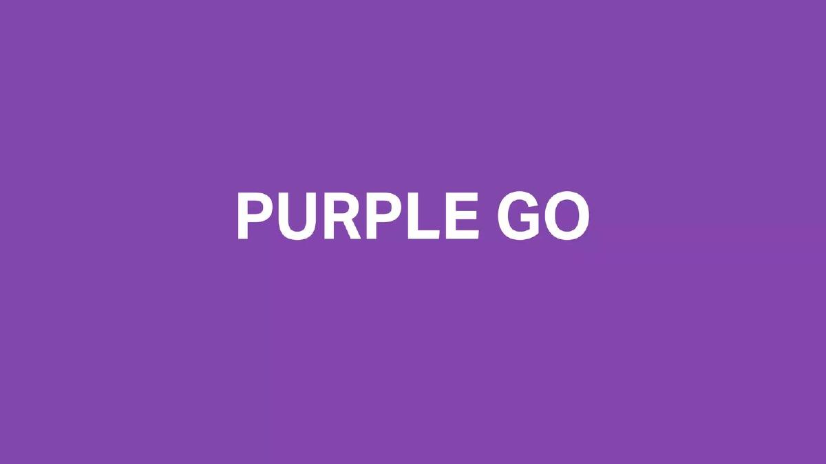 PurpleGo pitch deck slide 1 of 15