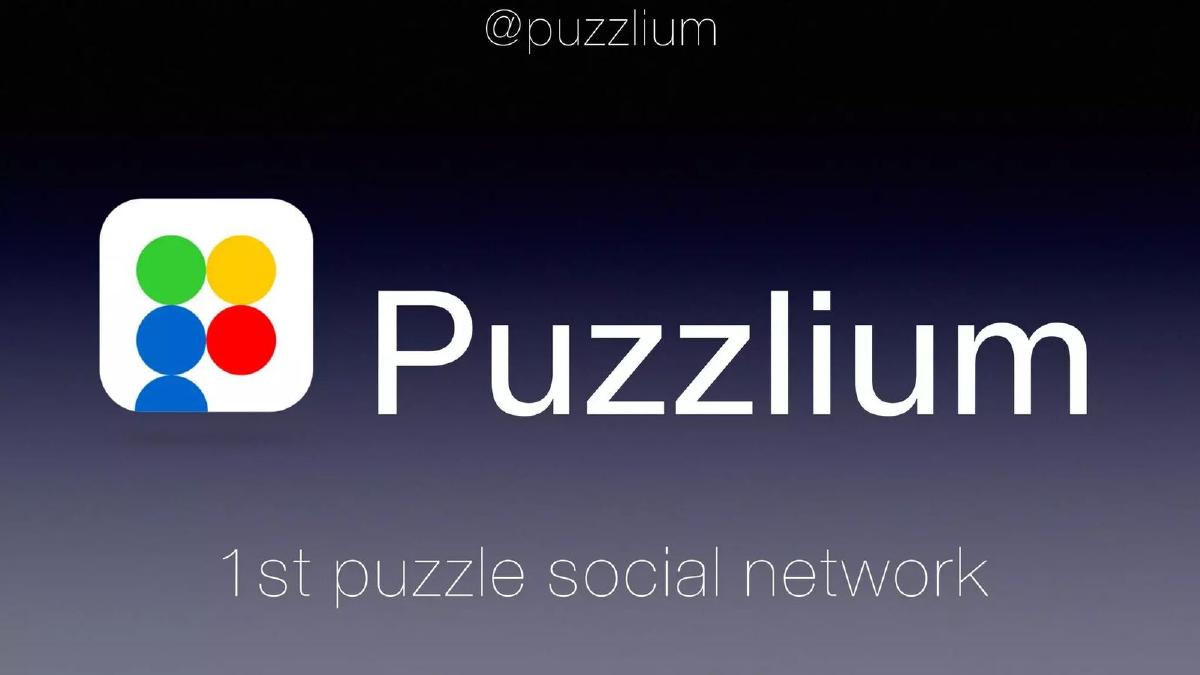 Puzzlium pitch deck slide 1 of 14
