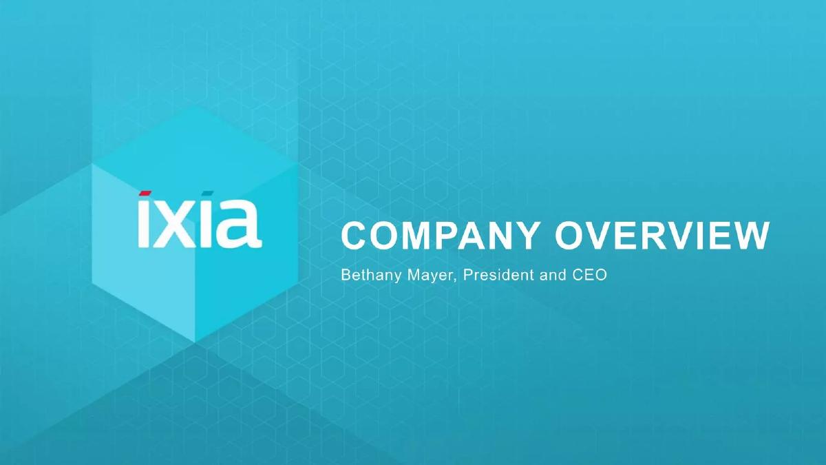 Ixia pitch deck slide 4 of 21