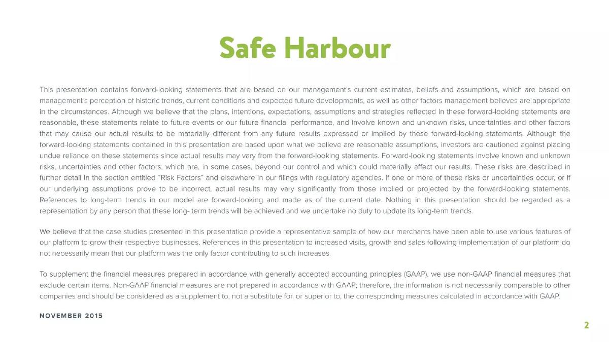 Shopify pitch deck slide 2 of 29
