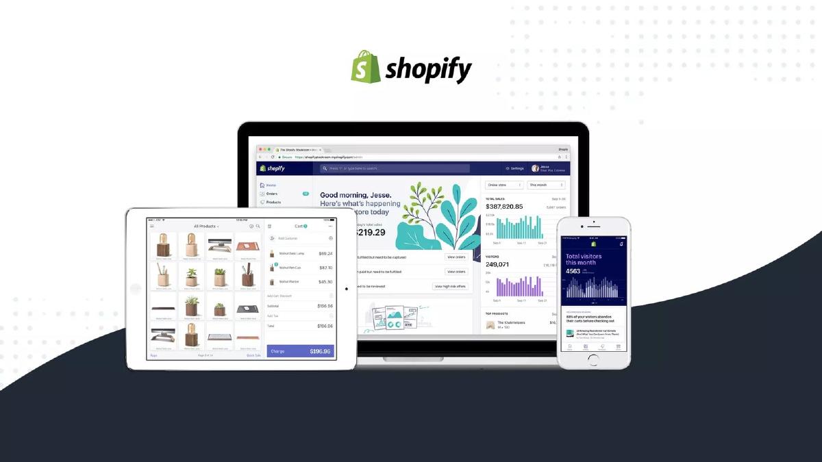 Shopify pitch deck slide 1 of 26