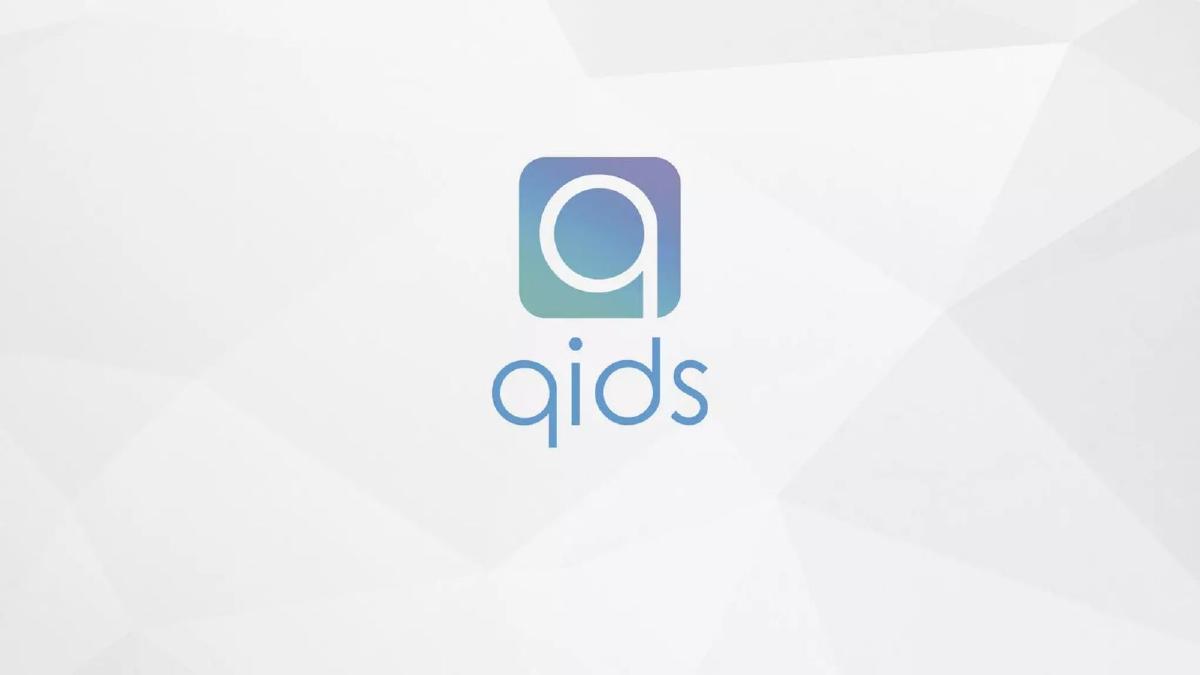 QIDS pitch deck slide 1 of 9