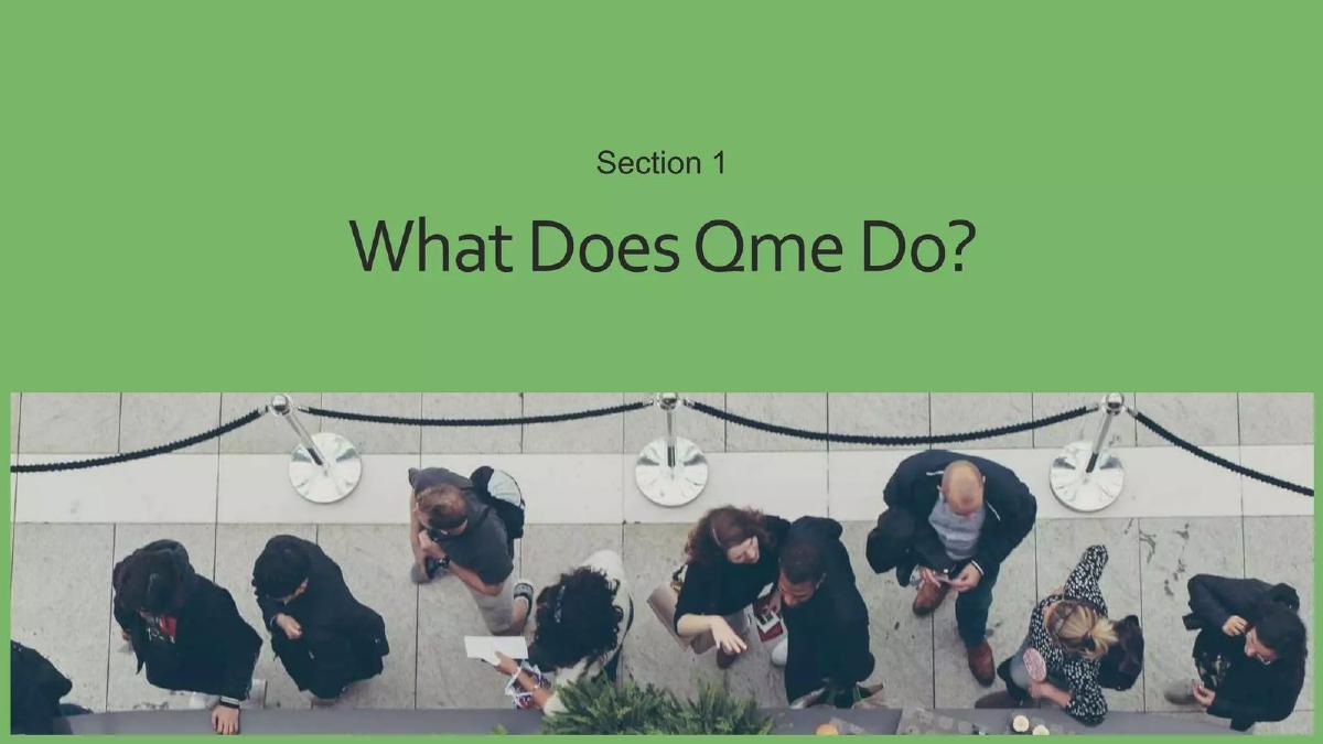 Qme pitch deck slide 2 of 41