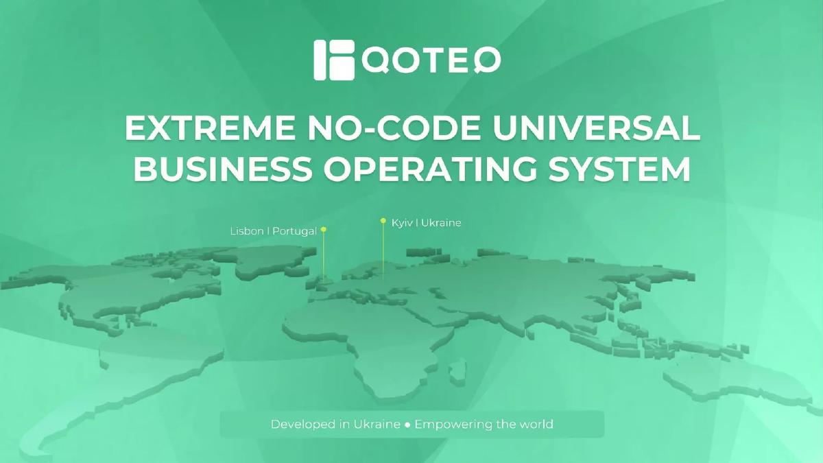 QOTEQ Investment pitch deck slide 1 of 38