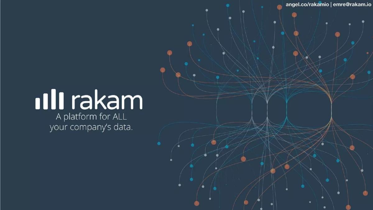 Rakam pitch deck slide 1 of 9