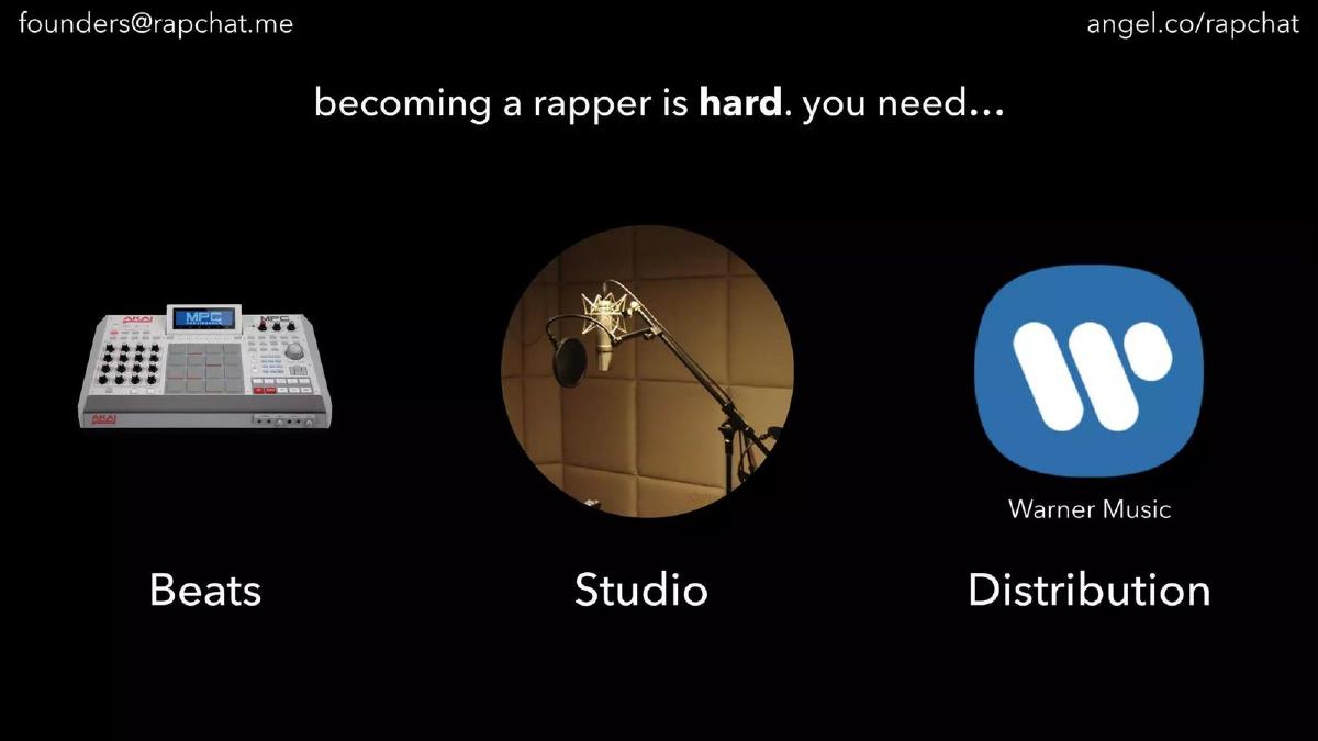 Rapchat pitch deck slide 4 of 10