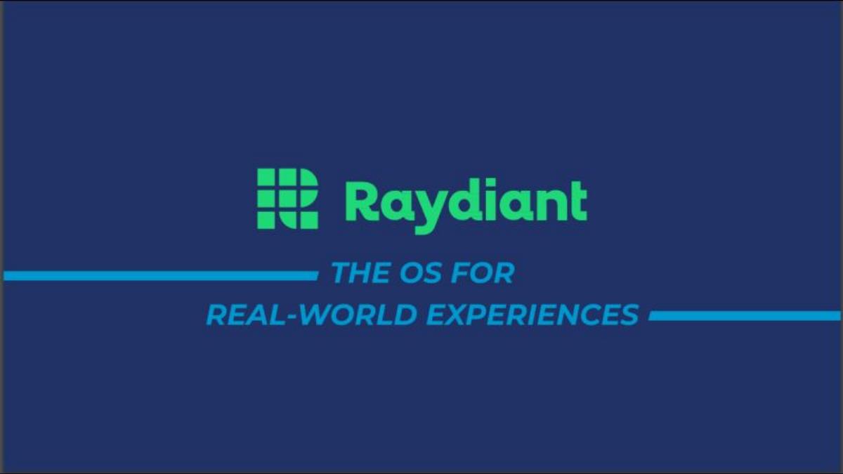 Raydiant pitch deck slide 1 of 14