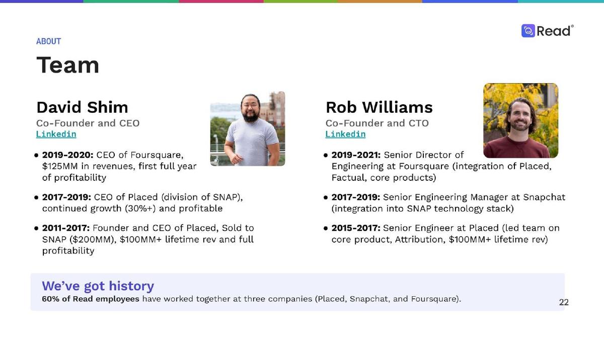 Read AI pitch deck slide 22 of 23