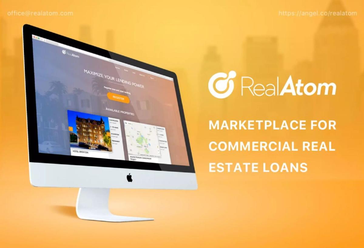 RealAtom pitch deck slide 1 of 14