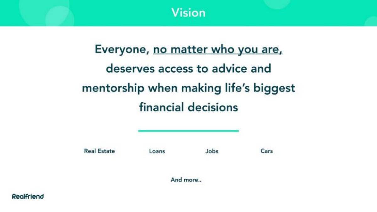 RealFriend pitch deck slide 3 of 14