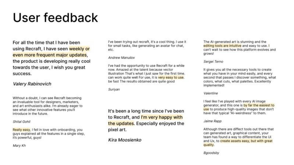 Recraft pitch deck slide 5 of 23
