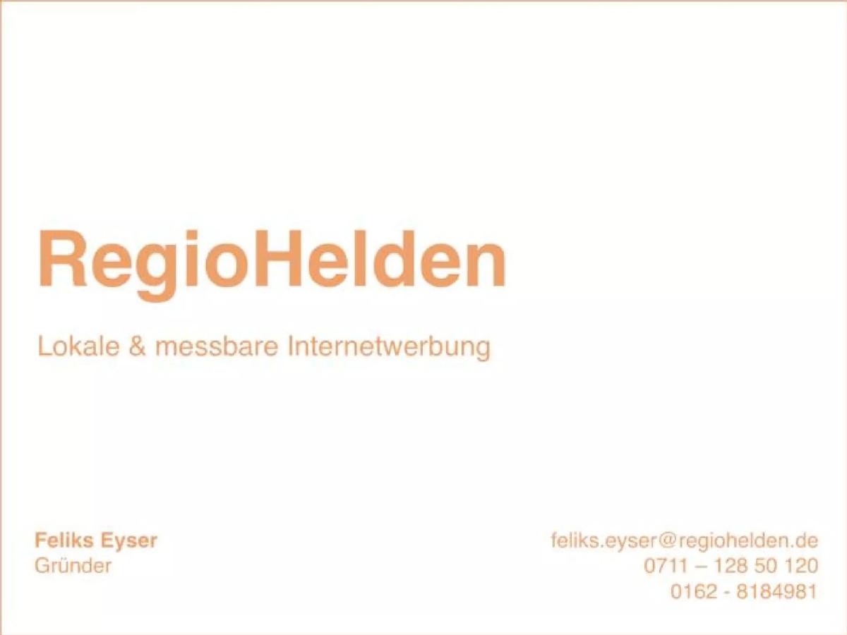 RegioHelden pitch deck slide 1 of 22