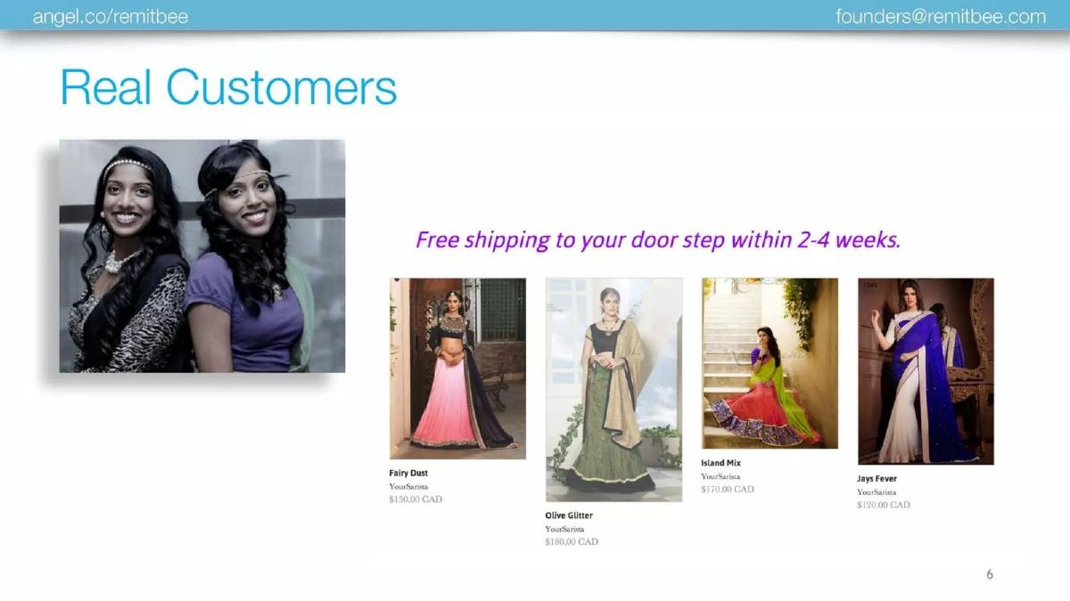 RemitBee pitch deck slide 6 of 13