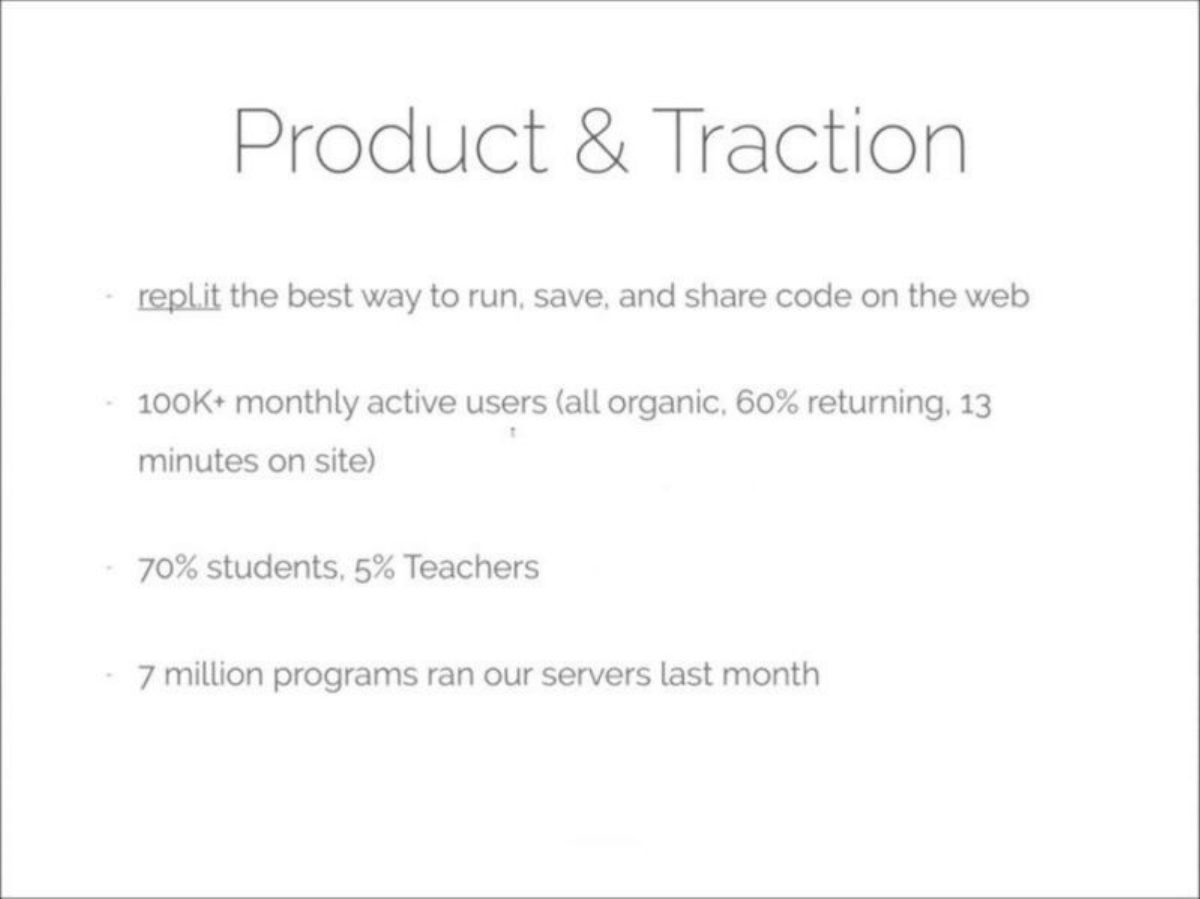 Replit pitch deck go-to-market slide 10