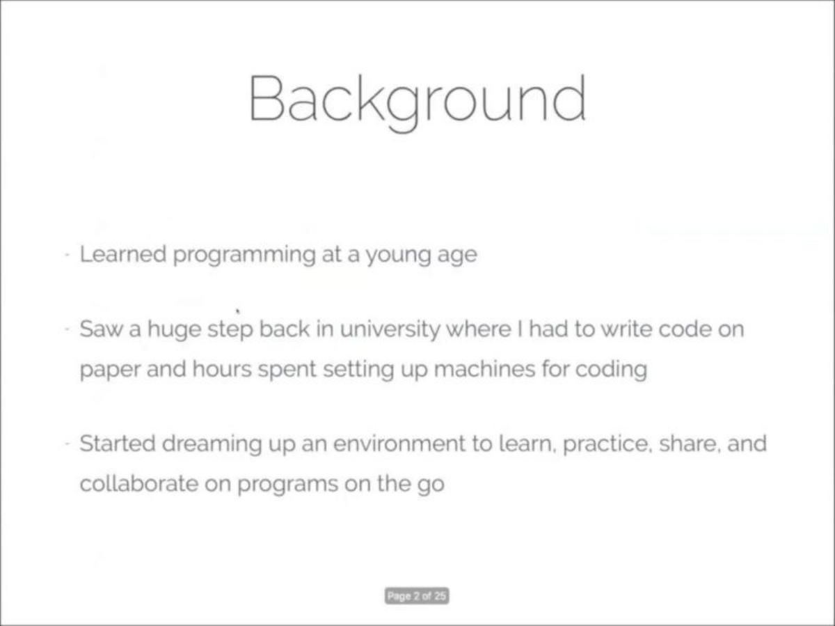 Replit pitch deck slide 2 of 21