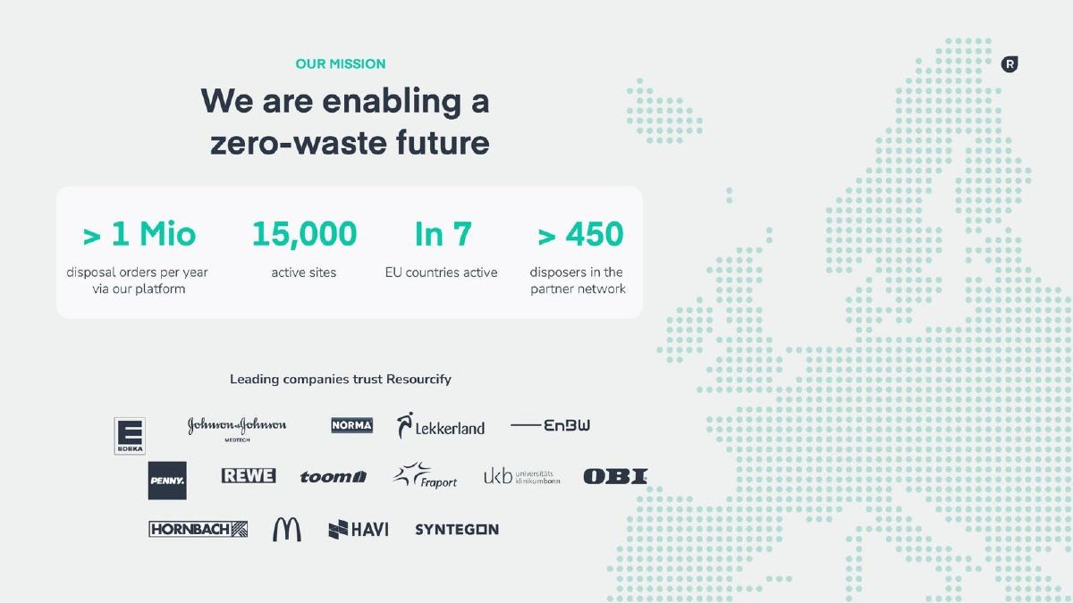 Resourcify pitch deck slide 2 of 10