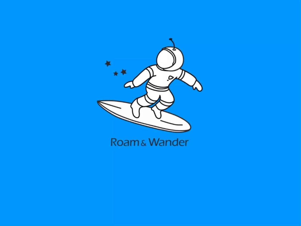 Roam and Wander pitch deck slide 1 of 13