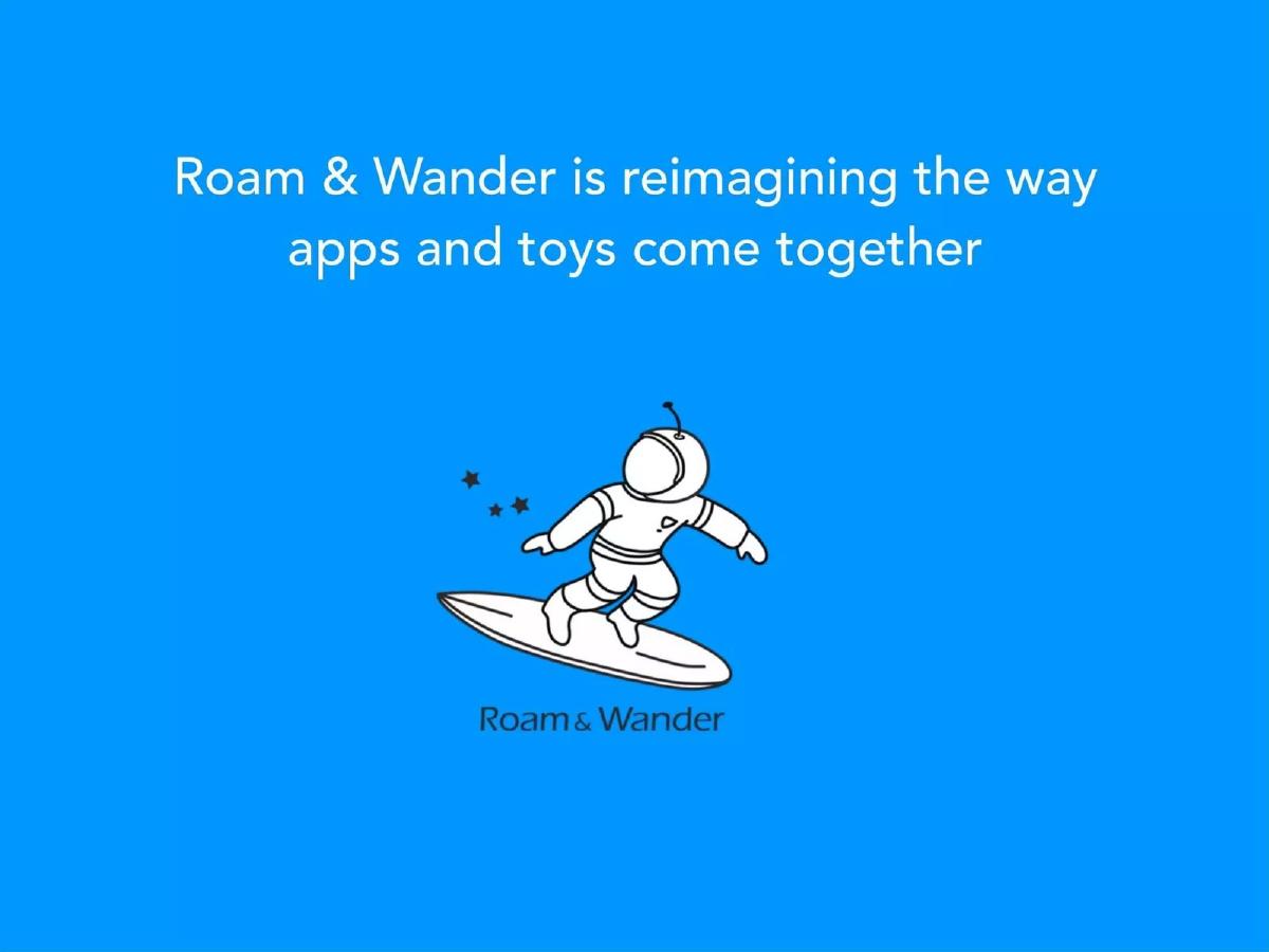 Roam and Wander pitch deck slide 5 of 13