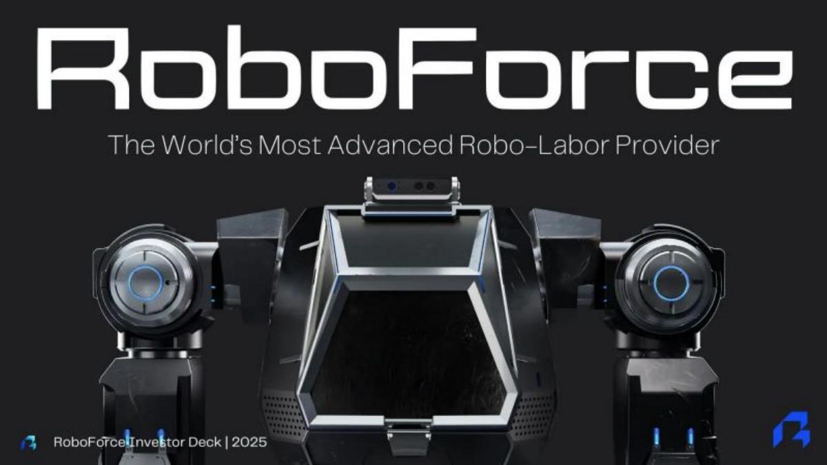 RoboForce pitch deck slide 1 of 12