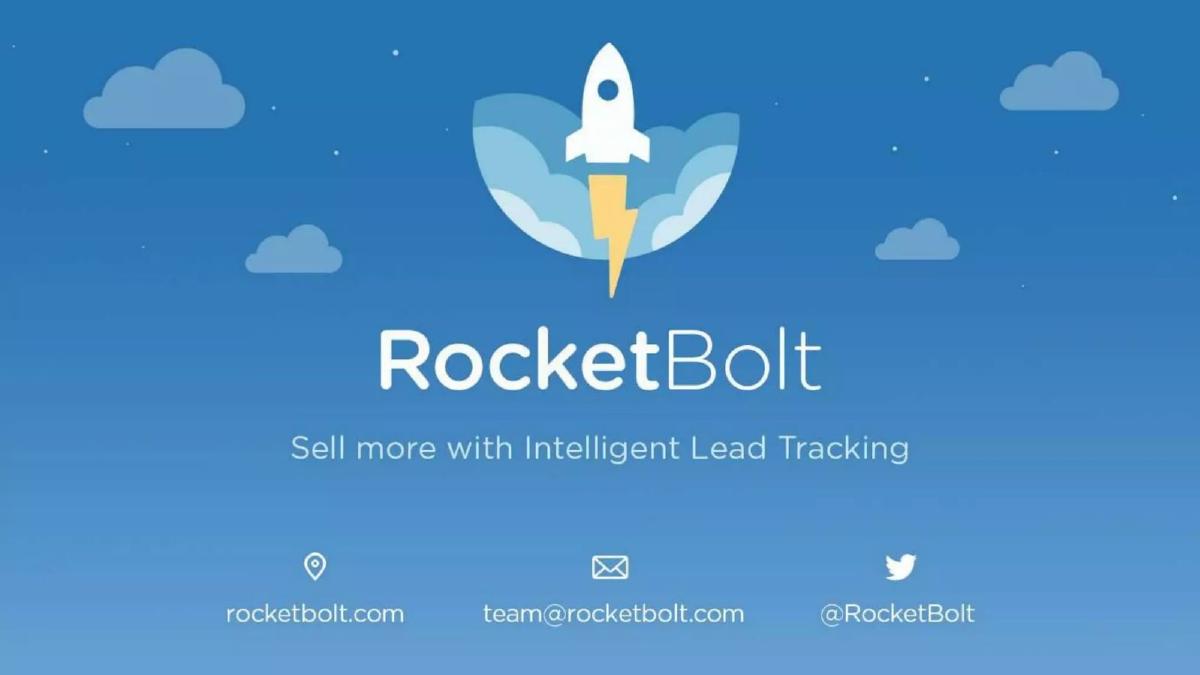 RocketBolt pitch deck slide 1 of 13