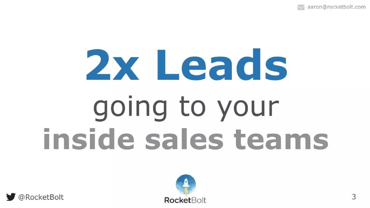 RocketBolt pitch deck slide 3 of 13