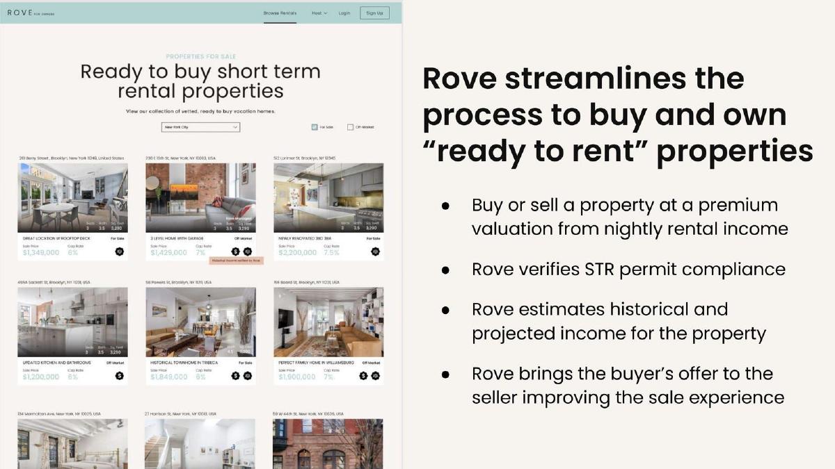 Rove pitch deck slide 5 of 17