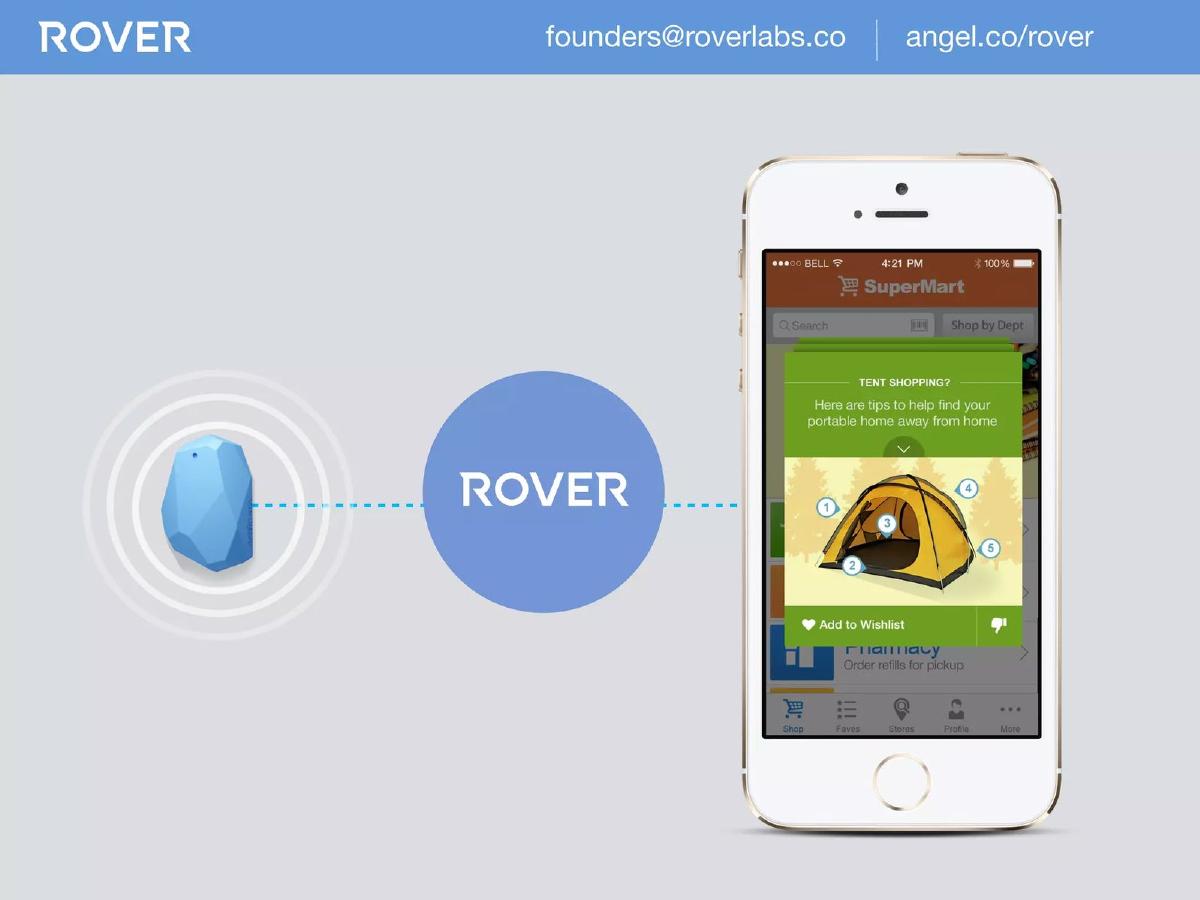 Rover pitch deck slide 3 of 10