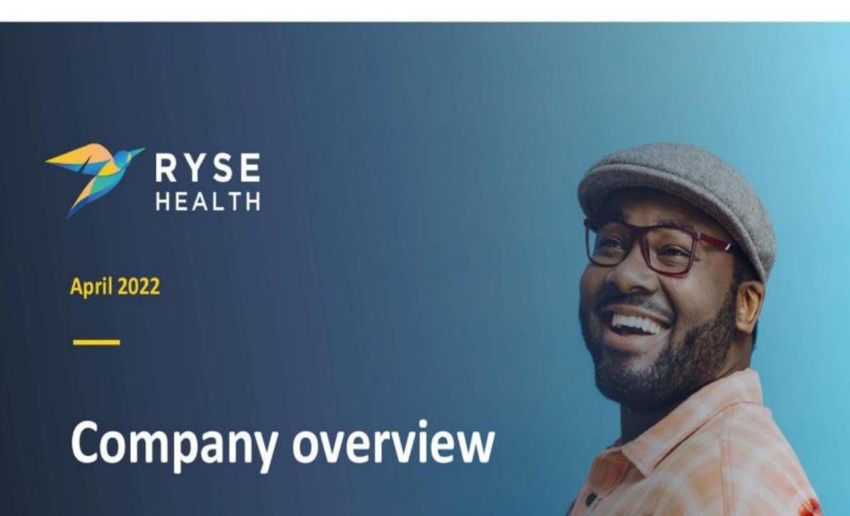 Ryse Health pitch deck slide 1 of 11