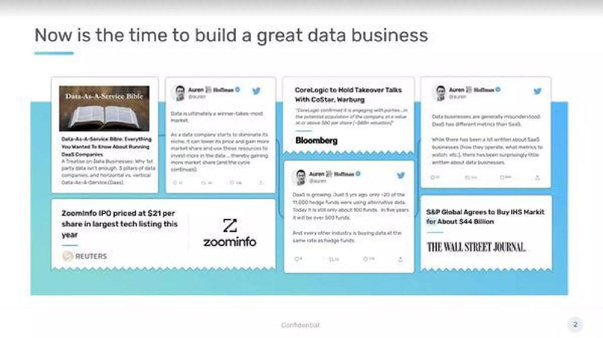 SafeGraph pitch deck slide 2 of 14