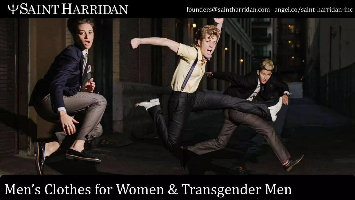 Saint Harridan pitch deck slide 1 of 9