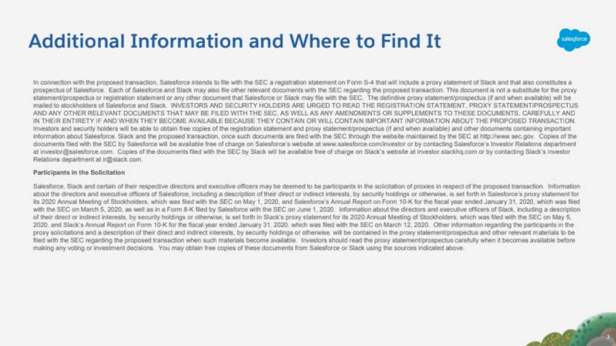 Salesforce × Slack pitch deck slide 3 of 16