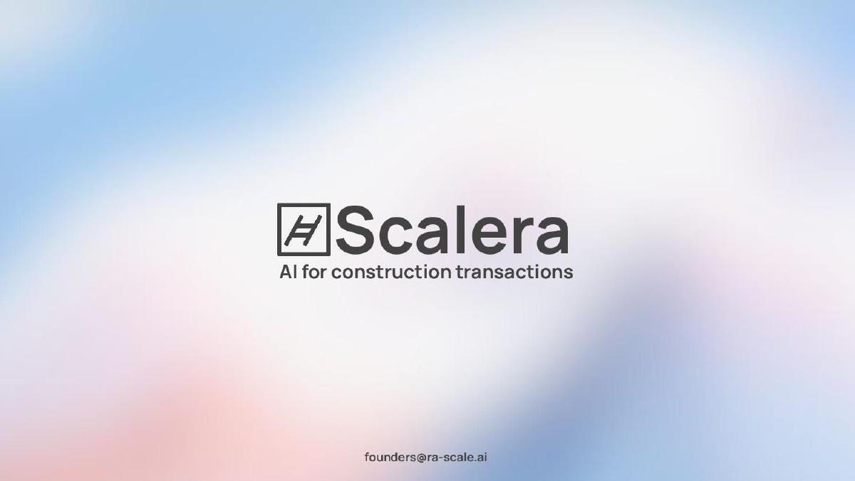 Scalera.ai pitch deck slide 1 of 12