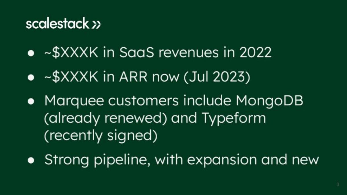 Scalestack pitch deck slide 3 of 19