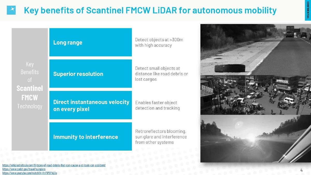 Scantinel Photonics pitch deck slide 4 of 10