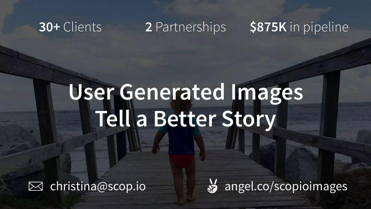 Scopio pitch deck traction slide 11