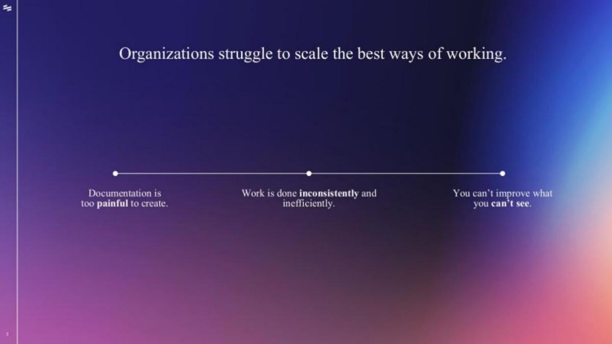 Scribe pitch deck slide 5 of 15