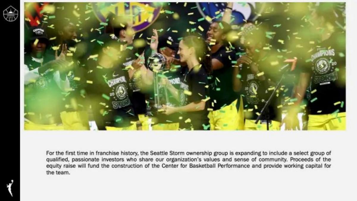 Seattle Storm pitch deck slide 2 of 15
