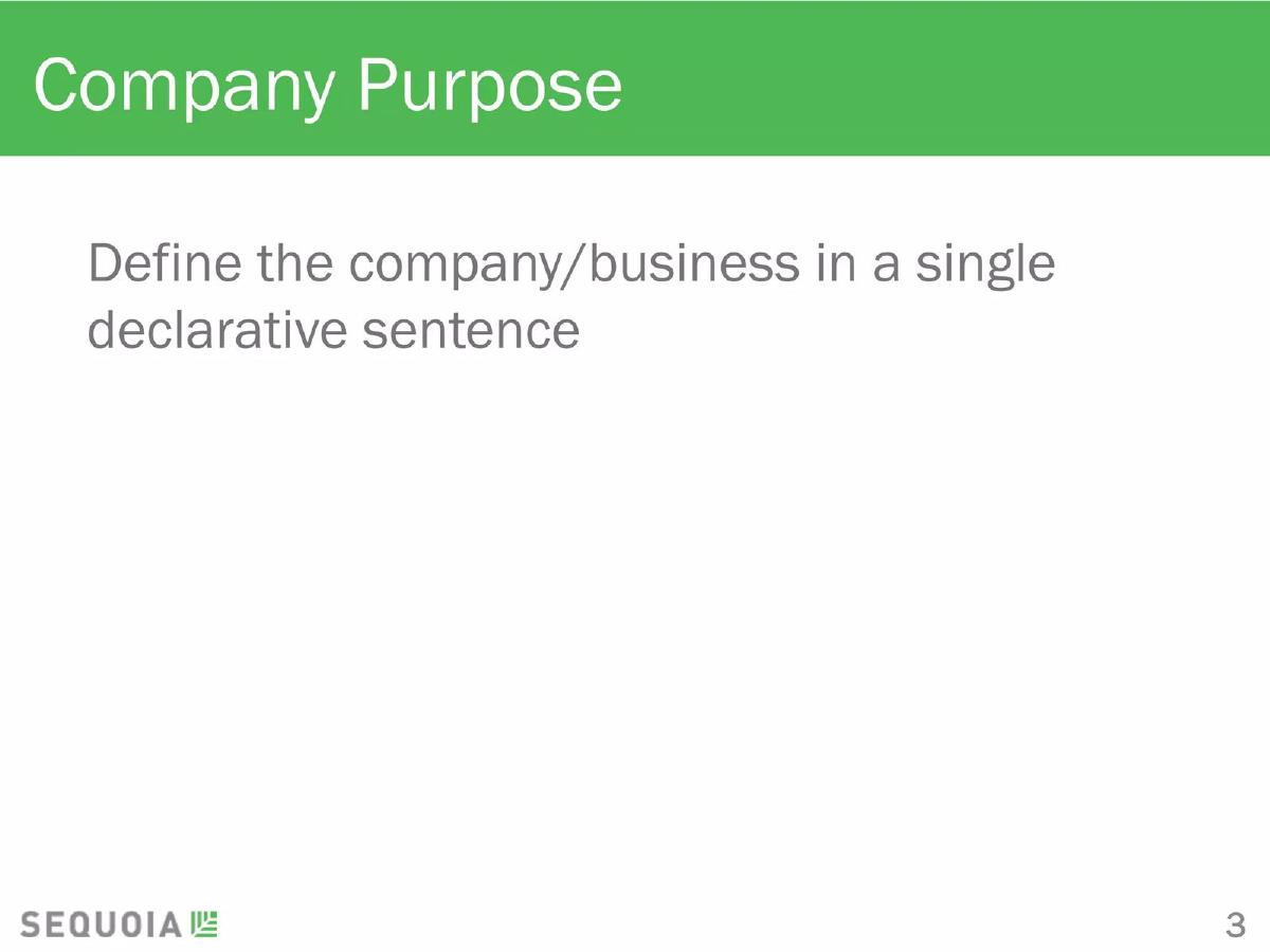 Sequoia Capital (Template) pitch deck slide 3 of 13