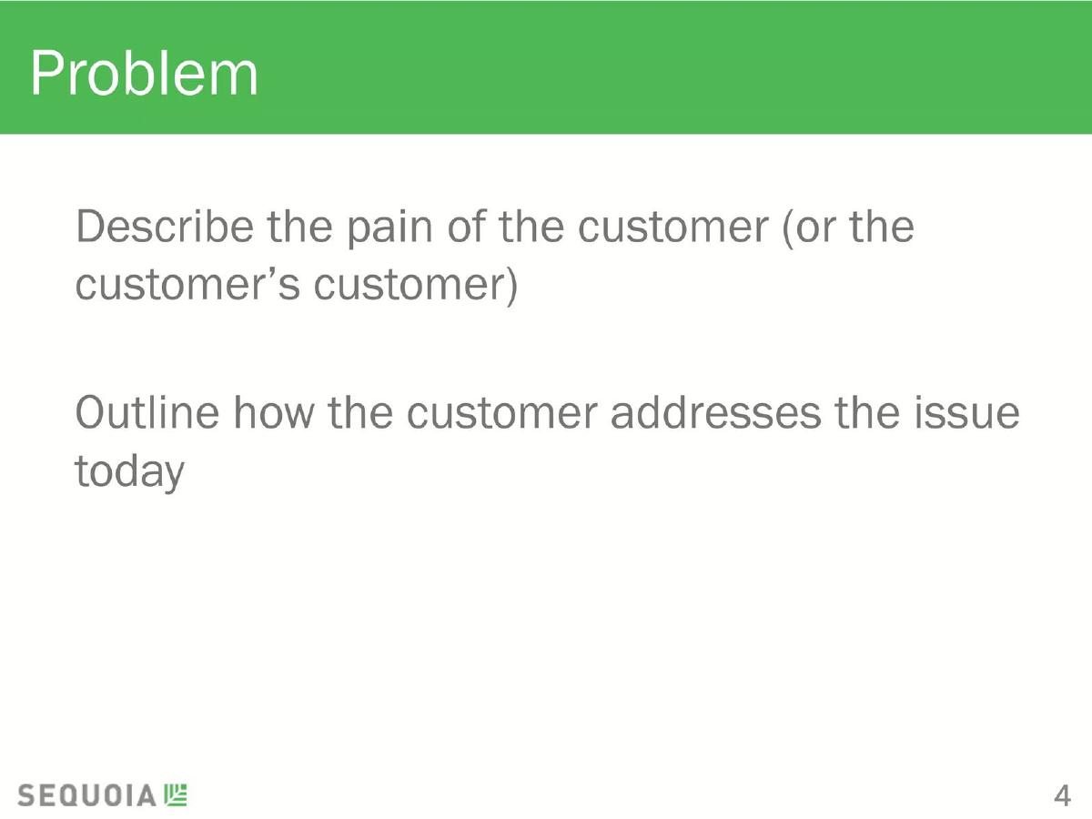 Sequoia Capital (Template) pitch deck slide 4 of 13