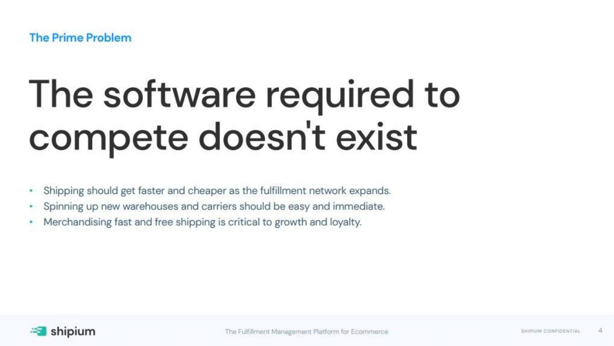 Shipium pitch deck slide 4 of 10