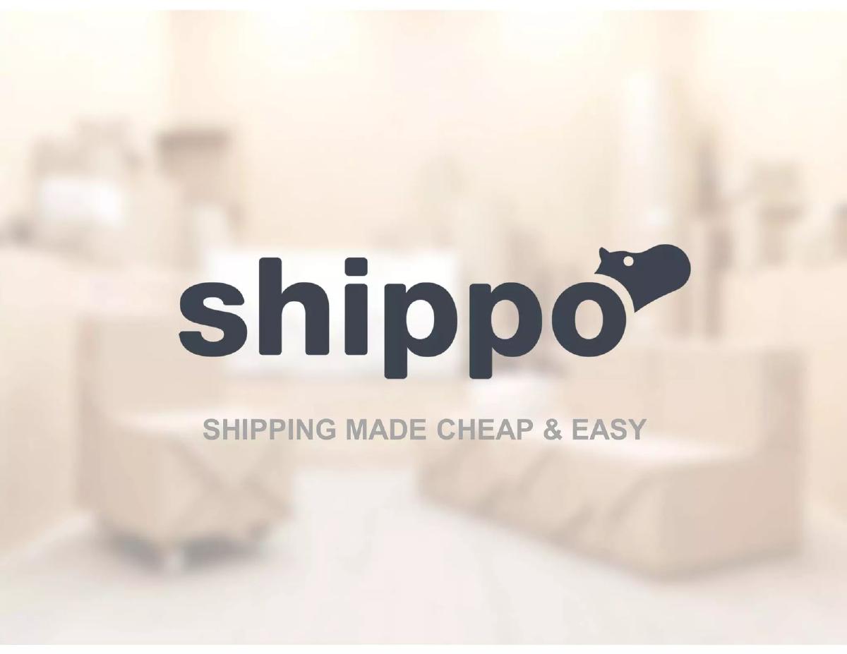 Shippo pitch deck slide 1 of 12