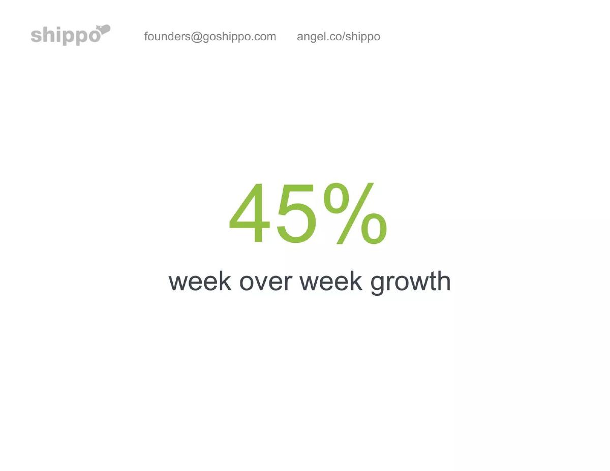 Shippo pitch deck slide 2 of 12
