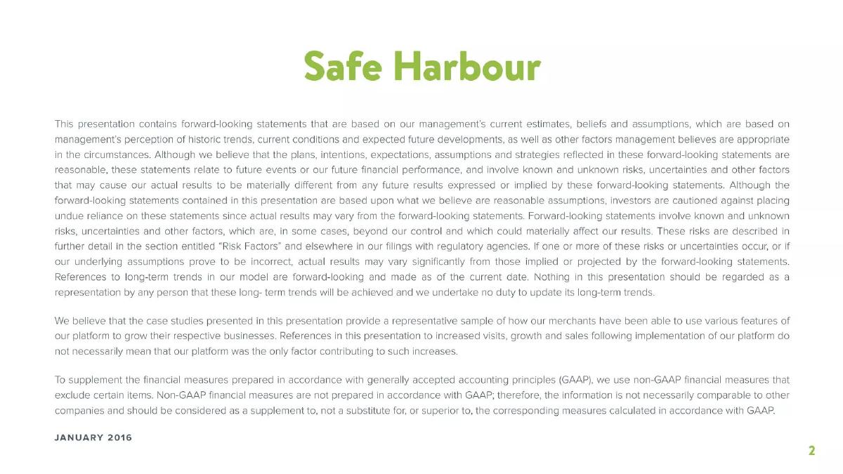 Shopify pitch deck slide 2 of 29