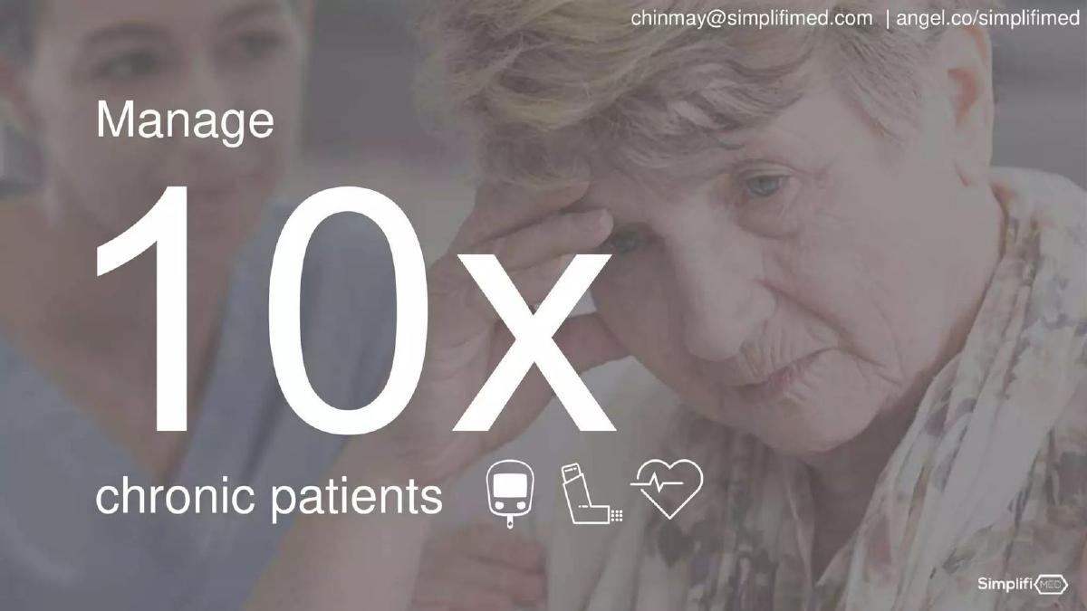 SimplifiMed pitch deck slide 2 of 9