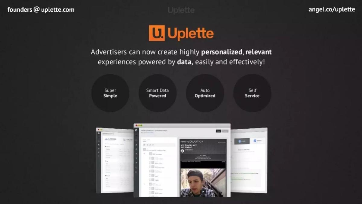 SimplyInsight (formerly Uplette) pitch deck slide 2 of 11