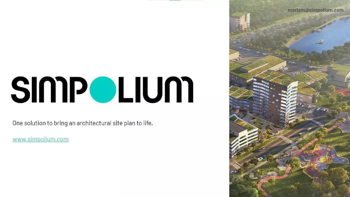 Simpolium pitch deck slide 1 of 10