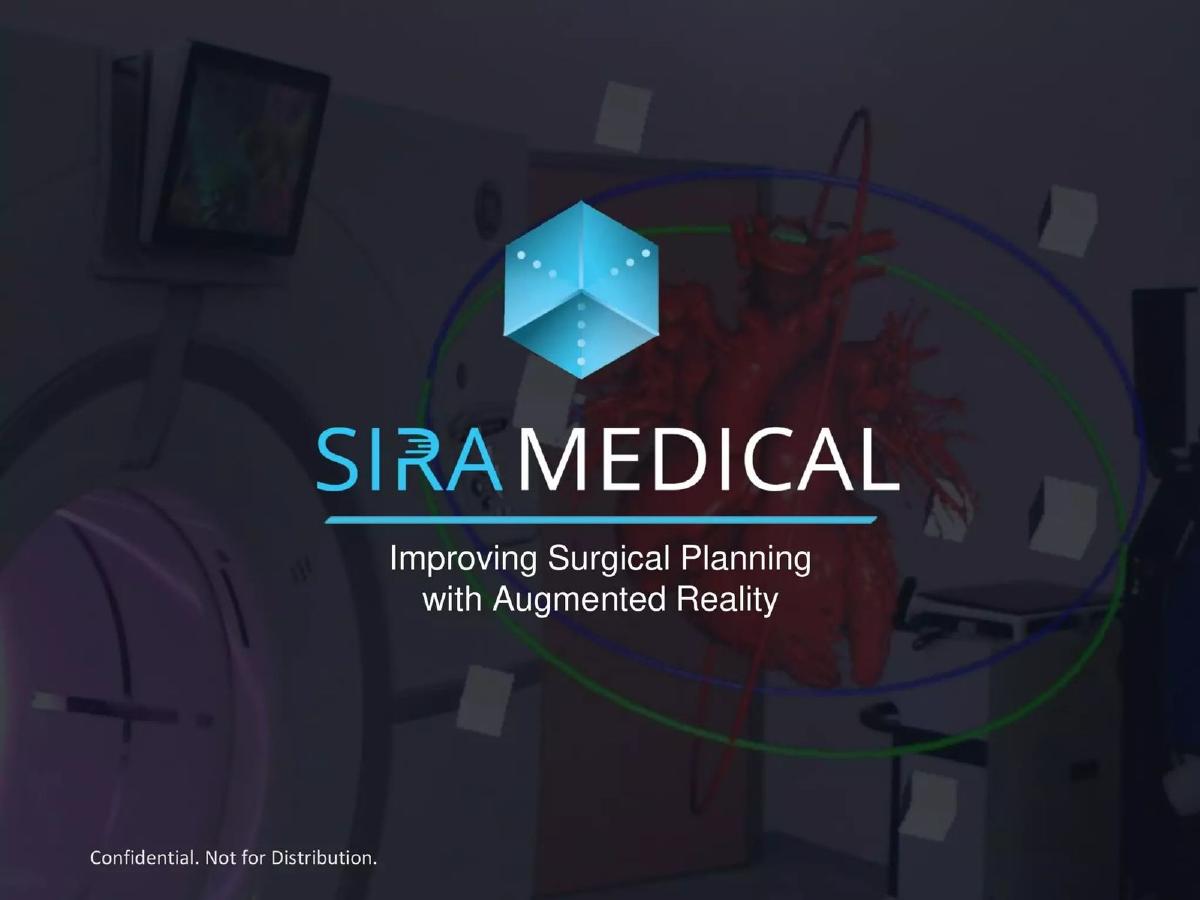 Sira Medical pitch deck slide 1 of 36