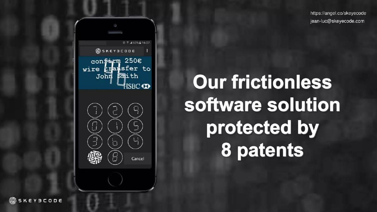 Skeyecode pitch deck slide 4 of 10