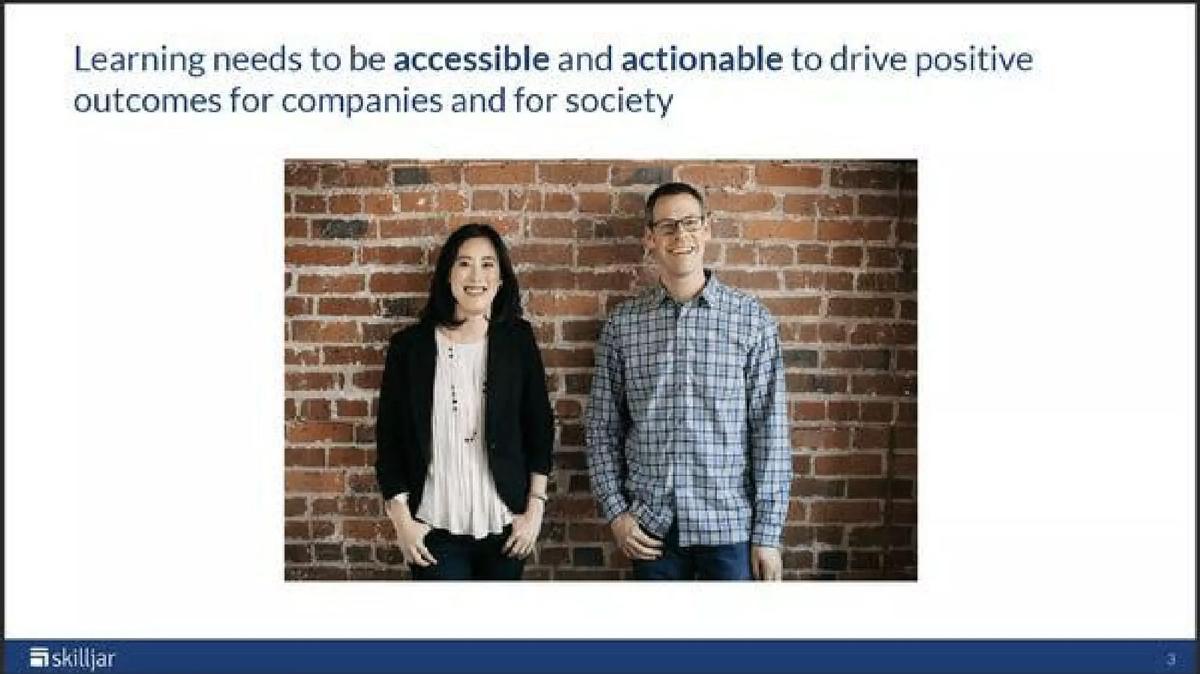 Skilljar pitch deck slide 3 of 12